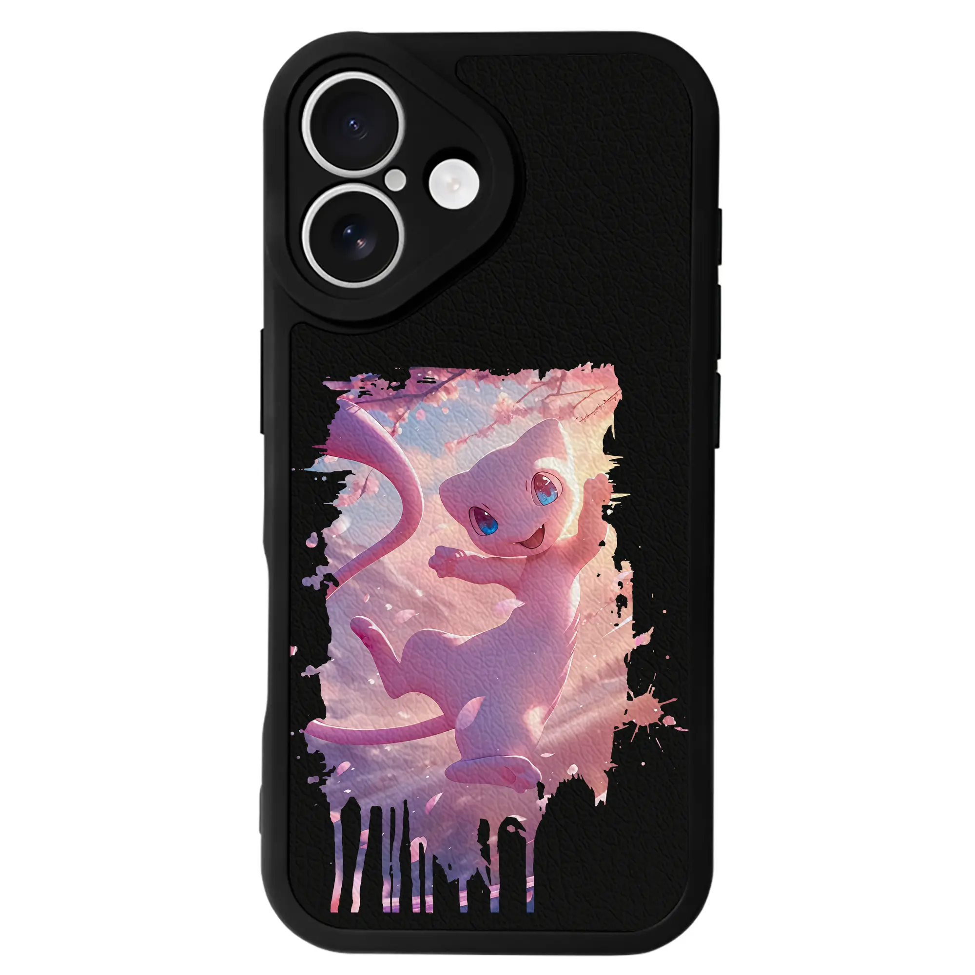 ポケモン グッズ,ミュウ - IPhone 16シリーズ対応 ・ シリコンスマホケース ・ レザー調 ・ 高精度フィット ・ 耐衝撃 ・ ワイヤレス充電対応 ・ 精密カット